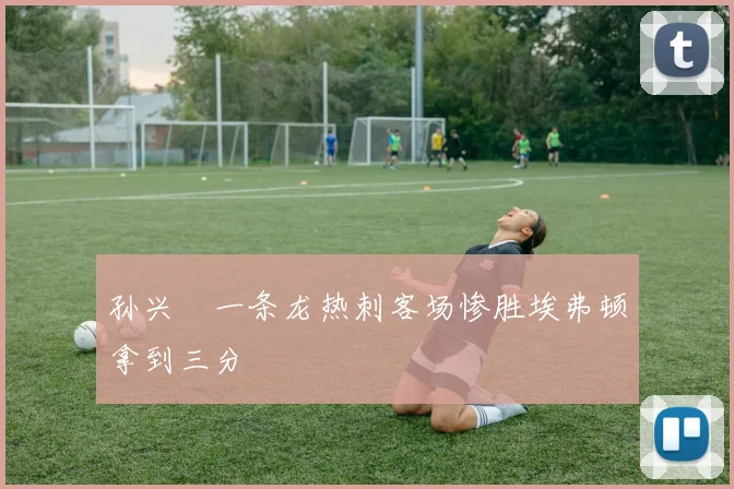 孙兴慜一条龙热刺客场惨胜埃弗顿拿到三分